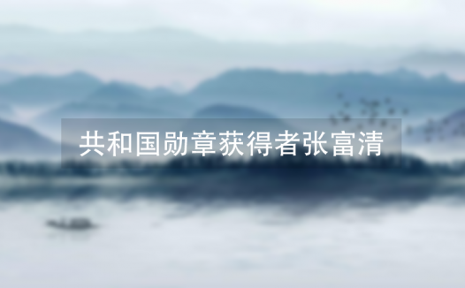 共和国勋章获得者张富清事迹简介