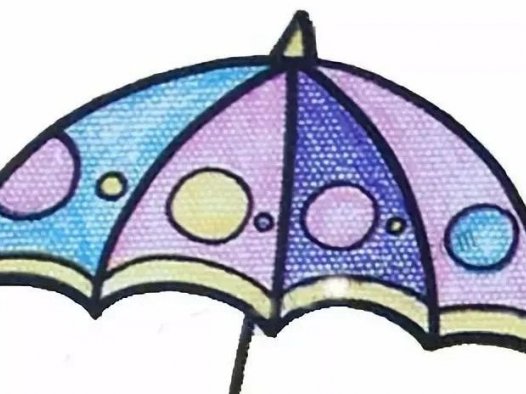 雨伞简笔画彩色怎么画简单又漂亮?生活用品雨伞简笔画图片(附详细步骤、教程)