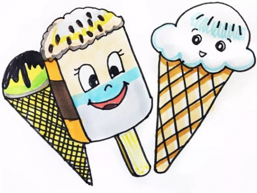 冰激凌雪糕简笔画怎么画简单又漂亮?冰激凌雪糕简笔画图片(附详细步骤、教程)