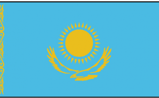 「童眼看世界」哈萨克斯坦国旗、国徽