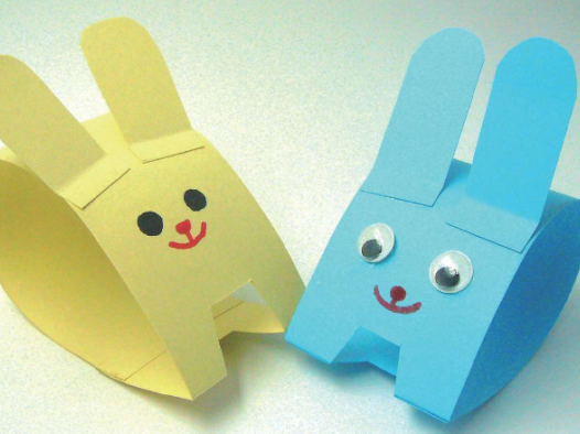 「儿童剪纸手工游戏:动物篇」:胖墩墩的兔子剪纸,兔子怎么剪?