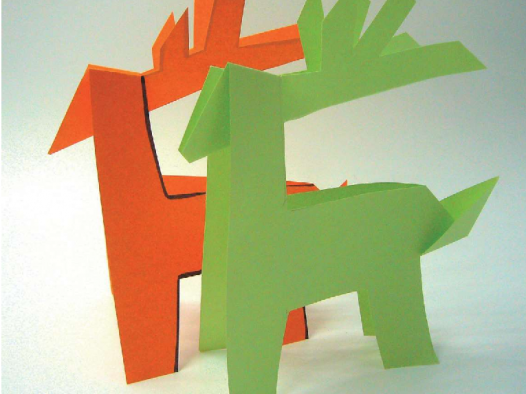 「儿童剪纸手工游戏:动物篇」:梅花鹿剪纸,梅花鹿怎么剪?