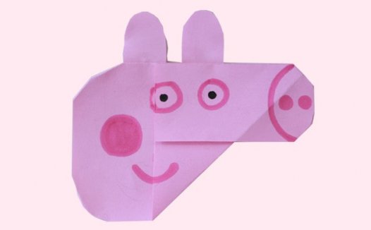 小猪佩奇怎么折?小猪佩奇的折法简单又漂亮(小猪佩奇折纸附图解)