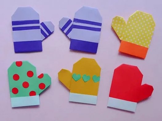 小手套怎么折?小手套的折法简单又漂亮(小手套折纸附图解)