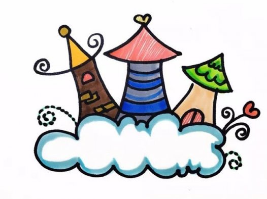 梦幻城堡简笔画怎么画简单又漂亮?梦幻城堡简笔画图片(附详细步骤、教程)