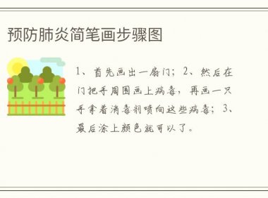 预防肺炎简笔画步骤图